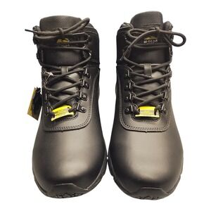 Mountain Gear Safety Work‎ Boots Mens Size 12 Black Upper Leather Slip Resistant